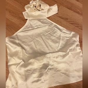 Sincerely Jules High Neck White Tank Top